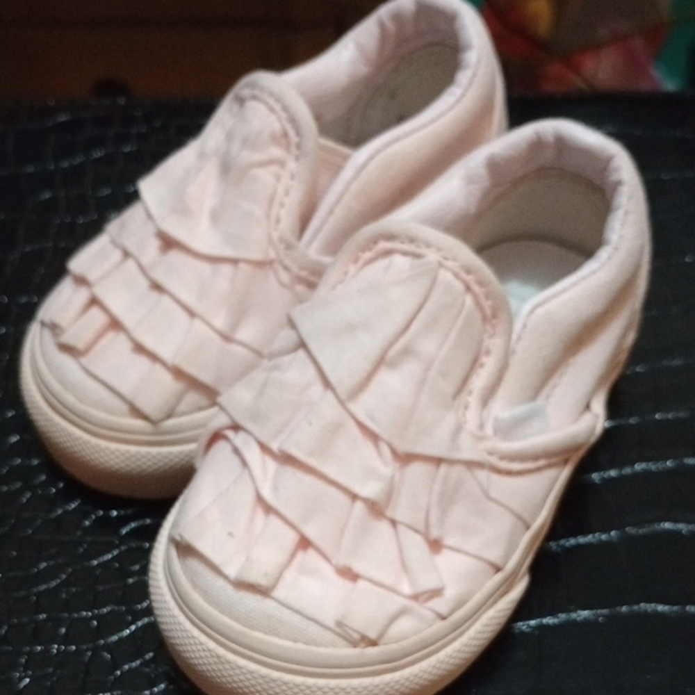 Vans Pink Ruffled Sneakers